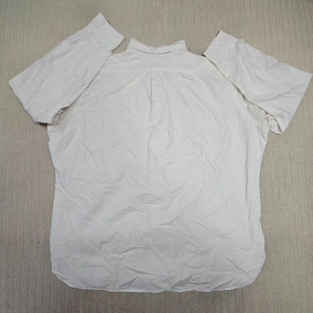 Polo Ralph Lauren Shirt Mens XL White Flesh Pony Button Up Down Long Sleeve